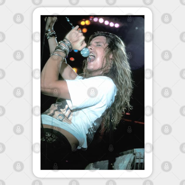 Sebastian Bach Skid Row Photograph Sticker by Concert Photos